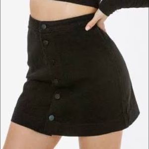 Black Button Front American apparel skirt